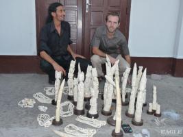 2009, Congo: 3 arrested with 40 kg of ivory